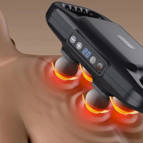 PowerPro™ 4-Head Tissue Massage Gun | Ultimate Relief, Anytime!