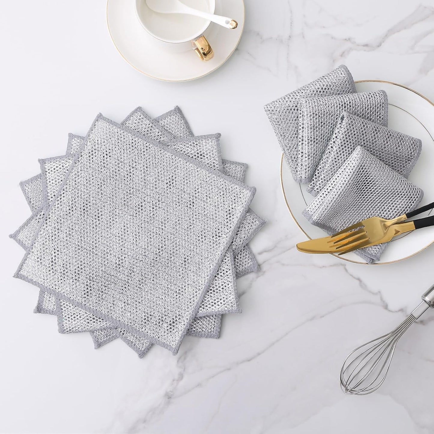 Non-Scratch Wire Dishcloth | Gentle yet Powerful Cleaning Companion!