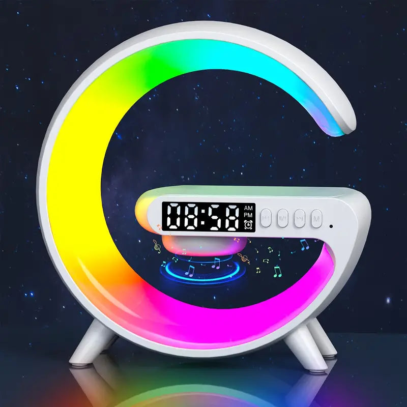 G-Shape LED Wireless Charging Bluetooth Speaker Lamp
