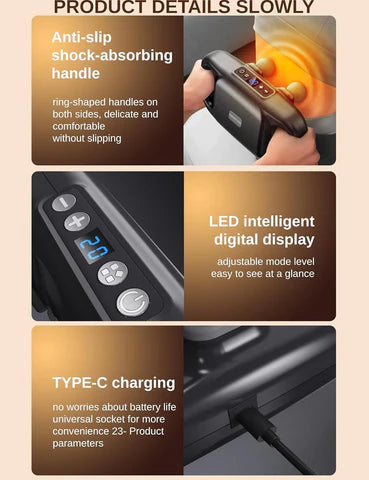 PowerPro™ 4-Head Tissue Massage Gun | Ultimate Relief, Anytime!