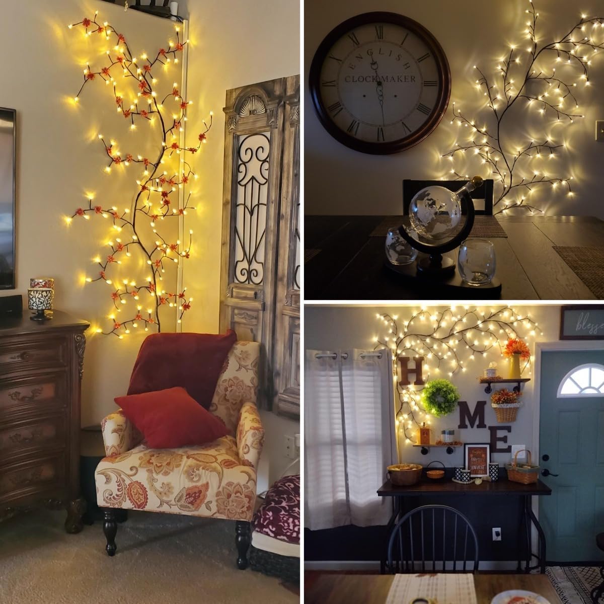 Christmas Wall Climbing Lights | Willow Vine Lights | Flexible Enchanted Fairy Lights