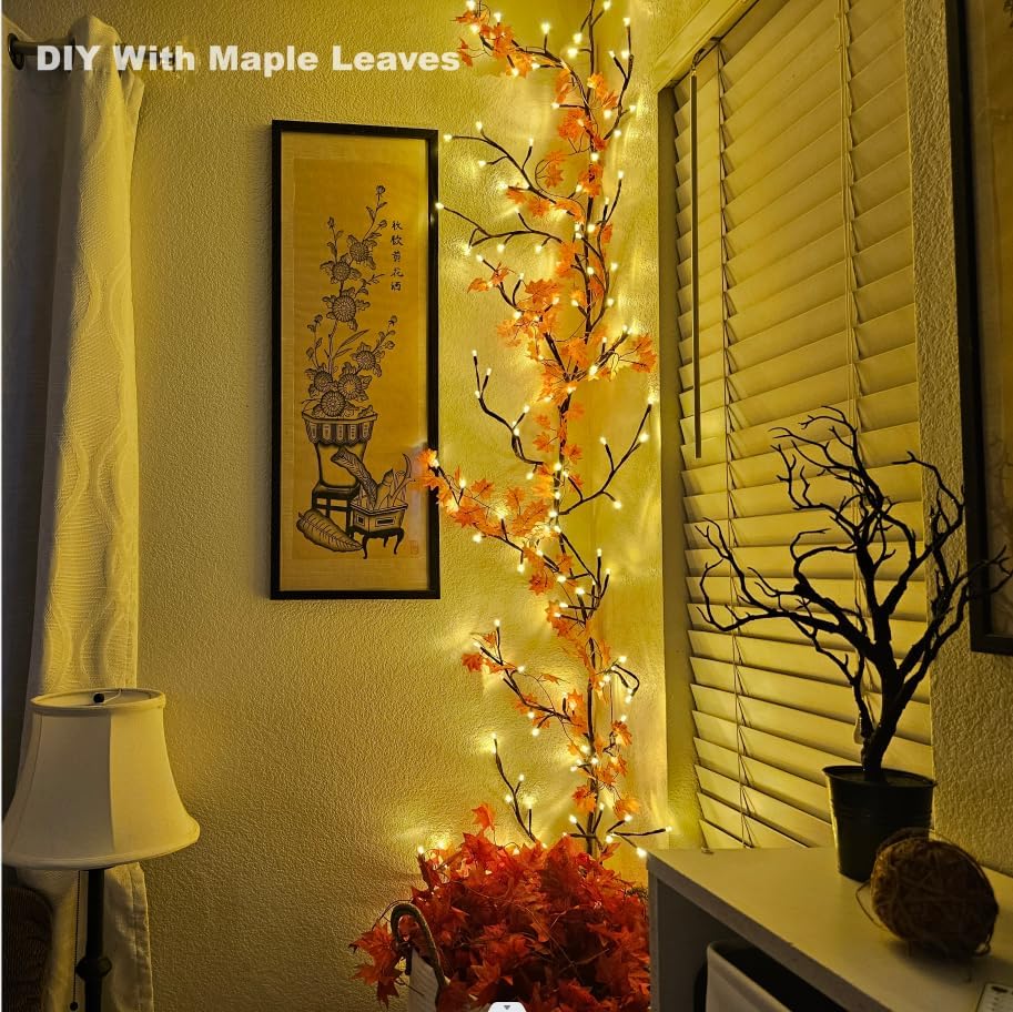 Christmas Wall Climbing Lights | Willow Vine Lights | Flexible Enchanted Fairy Lights