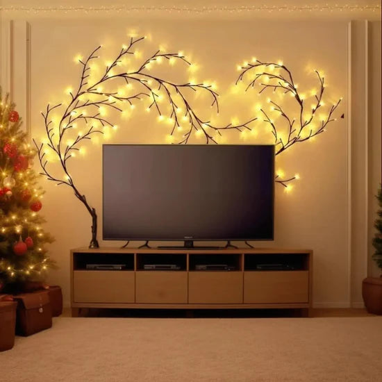 Christmas Wall Climbing Lights | Willow Vine Lights | Flexible Enchanted Fairy Lights