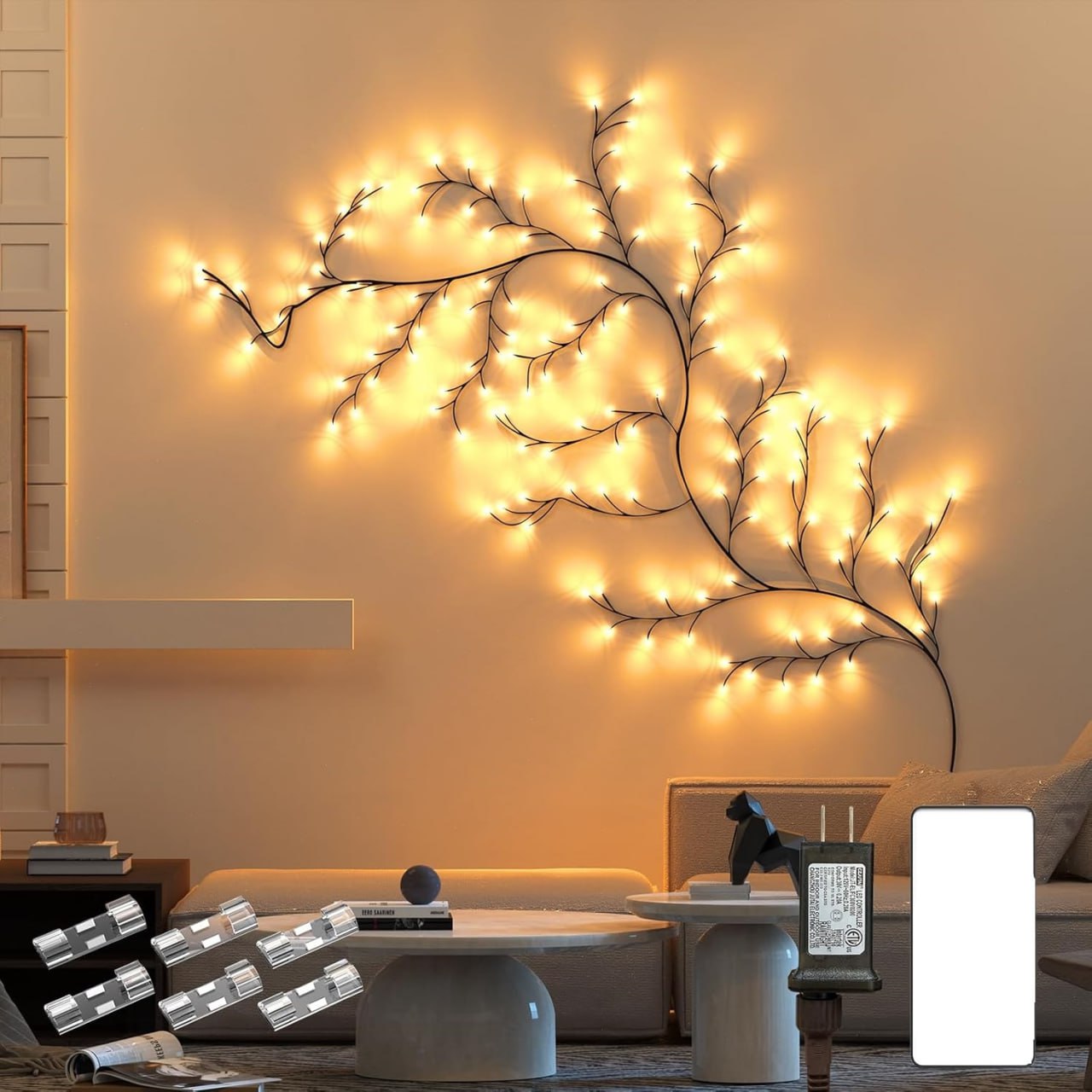 Christmas Wall Climbing Lights | Willow Vine Lights | Flexible Enchanted Fairy Lights