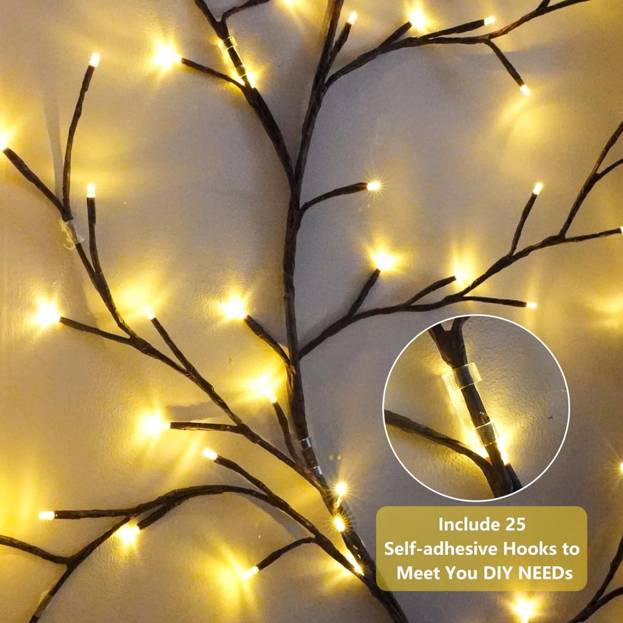 Christmas Wall Climbing Lights | Willow Vine Lights | Flexible Enchanted Fairy Lights