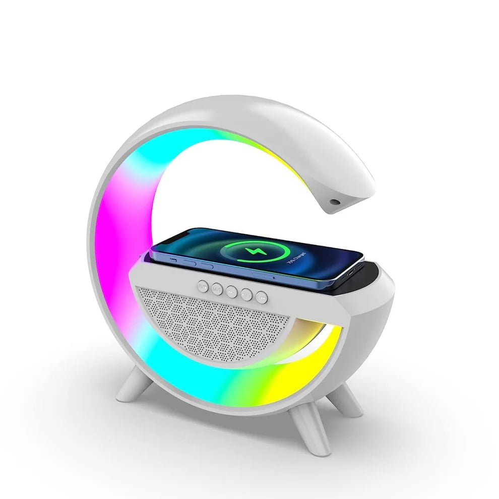 G-Shape LED Wireless Charging Bluetooth Speaker Lamp
