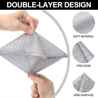 Non-Scratch Wire Dishcloth | Gentle yet Powerful Cleaning Companion!
