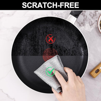 Non-Scratch Wire Dishcloth | Gentle yet Powerful Cleaning Companion!